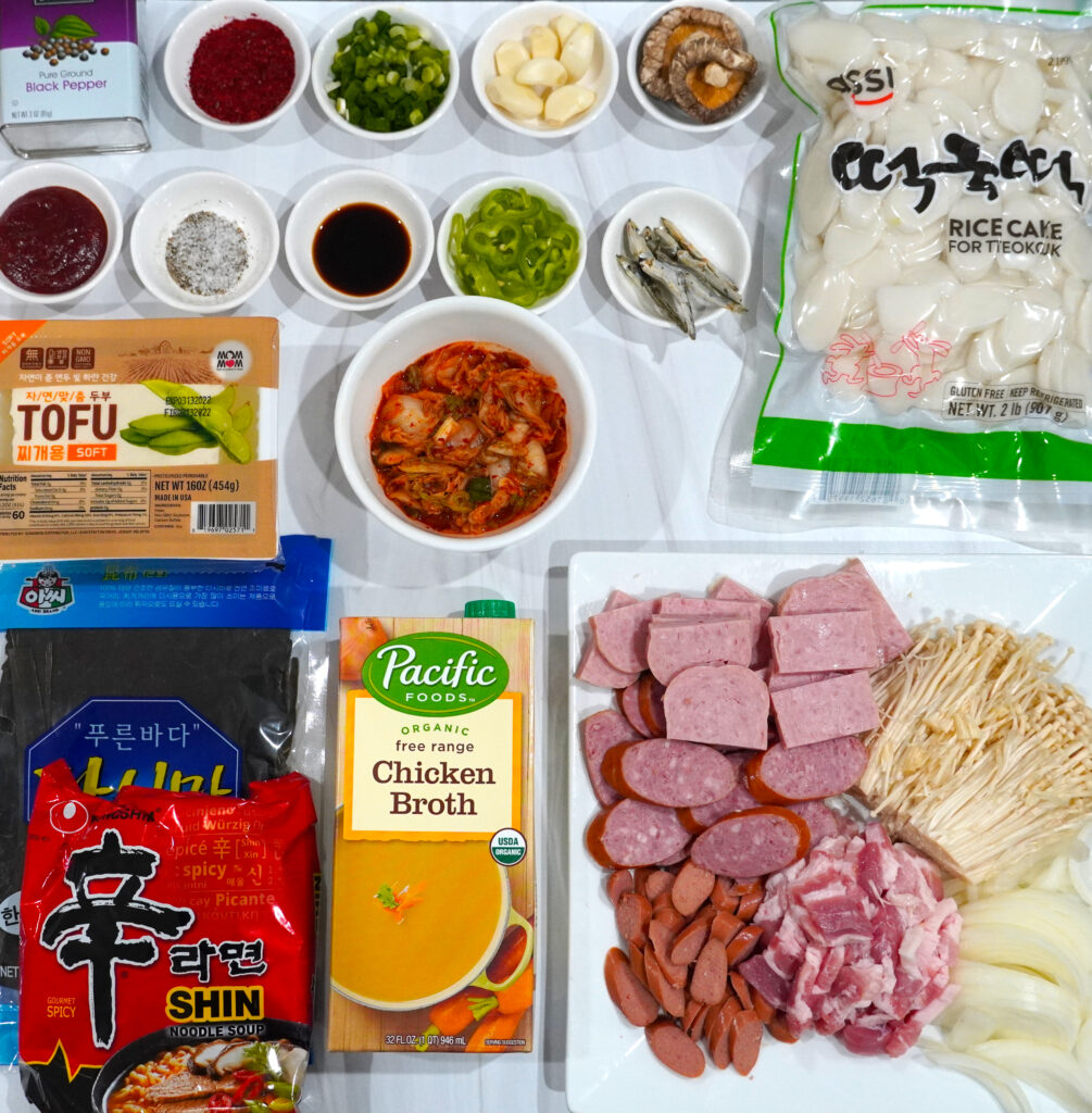 Buddae Jjigae Ingredients