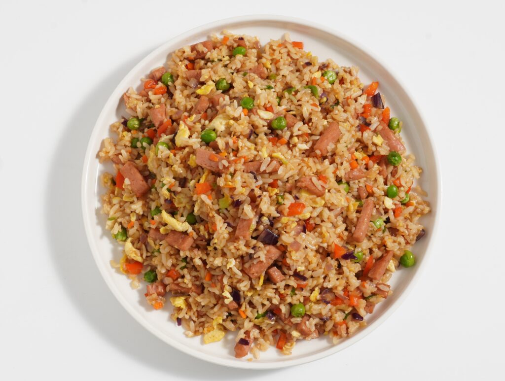 SPAM Fried Rice zoomed out final product